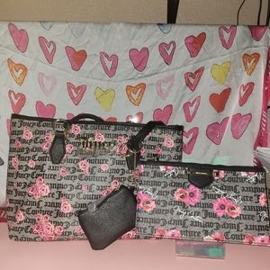 Juicy Couture tote bag and Wristlet